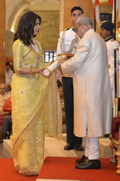 Priyanka Chopra Receives Padma Shri Awards