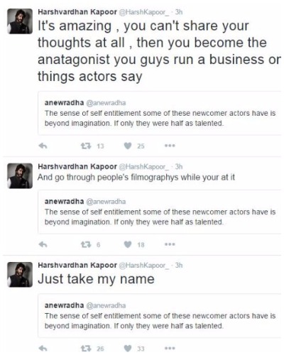 Harshvardhan Kapoor Takes Twitter To Apologize Diljit Dosanjh