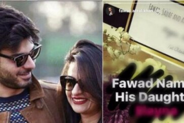 Fawad Khan and His Wife Have Named Their Little Princess With This Unique Name