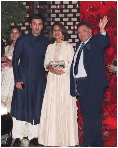 Rishi Kapoor Nitu Kapoor at Ambani star studded bash