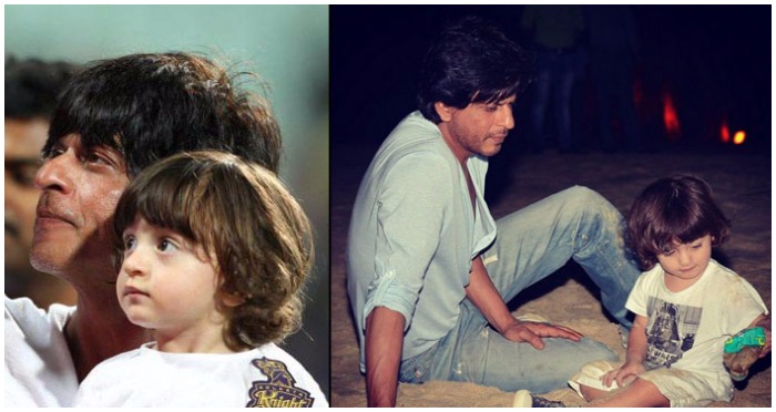 Shah Rukh Khan and Abram: Two Studs Taking A Late Night Walk On The Beach