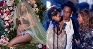 Beyonce Shows Baby Bump Announcing Her Pregnancy With Twins With Husband Jay Z