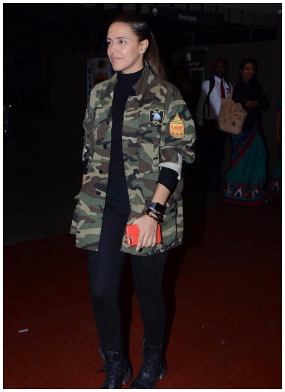 Neha Dhupia Celebrity Inspired Military Outfits for summer 
