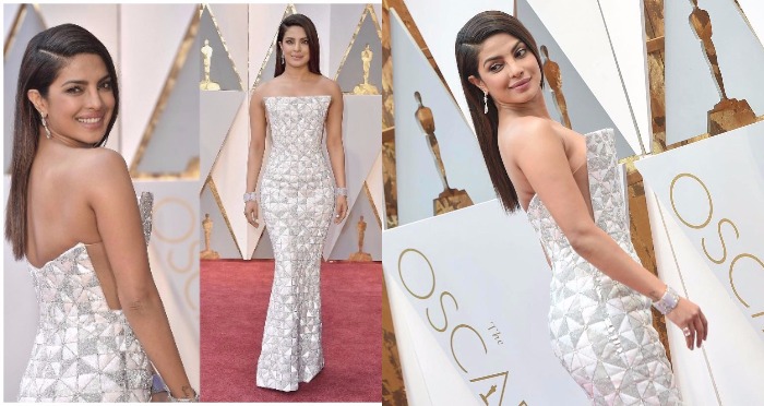 Oscars 2017 Red Carpet Look: Priyanka Chopra Dons a Sultry White Ralph and Russo Gown