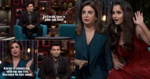 Sania and Farah on koffee with karan 5 talking about sex and shahid kapoor