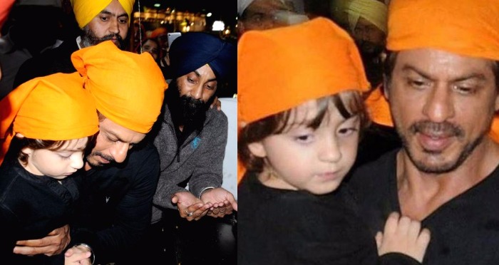 Check Pics: Shah Rukh Khan and His Little Adorable Son AbRam at Golden Temple is Winning Our Hearts