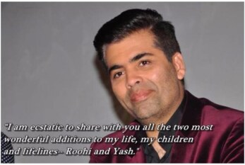 Karan Johar Becomes Father to Twins- Yash And Roohi Via Surrogacy, Celebrities Shower Wishes!
