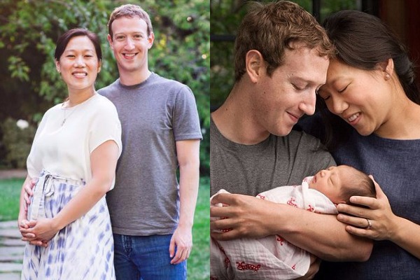 FB Founder Mark Zuckerberg and Wife Priscilla Chan Expecting Second Baby Girl