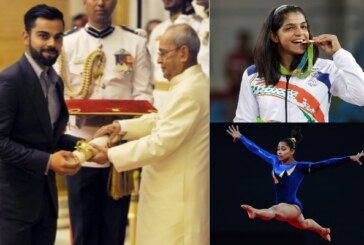 Padma Shri 2017: Watch Virat Kohli Receiving Padma Shri Award With Sakshi Malik, Dipa Karmakar in Sports