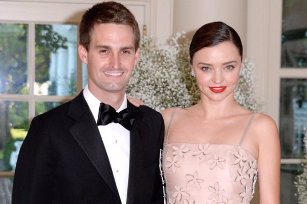 Supermodel Miranda Kerr And Snapchat CEO Evan Spiegel Are Officially Hitched!