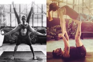 Bipasha Basu Yoga Poses With Karan Singh Grover On International Yoga Day