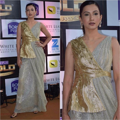 Gauahar Khan at Zee Gold Awards 2017