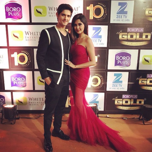 Rohan Mehra-Kanchi Singh at Zee Gold Awards 2017
