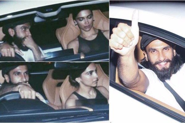 Ranveer Takes Deepika Padukone out on his birthday in his new car