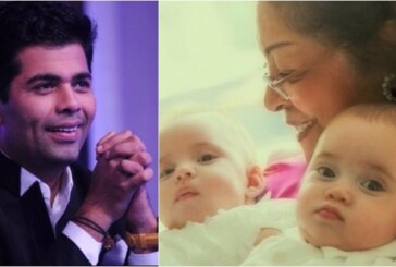 Karan Johar Shares First Picture Of Adorable Twins Roohi And Yash, Receives Heart From Kajol!