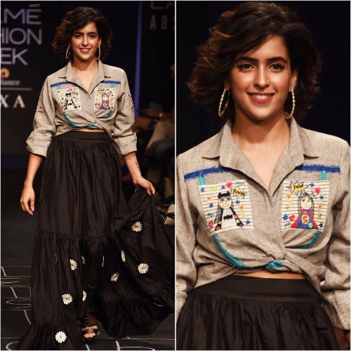 Sanya Malhotra at Lakme Fashion Week '17
