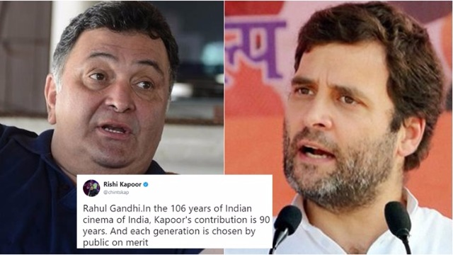 Twitterati Trolled Rishi Kapoor For Giving Dynasty Lessons To Rahul Gandhi; His Reply Proves That You Can’t Knock Him Down!