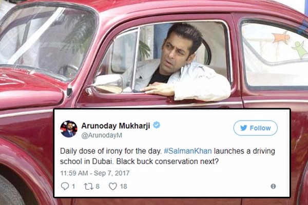 Ultimate Irony! Salman Khan Inaugurates Driving Centre in Dubai, Twitterati Lash Out With Sarcasm!
