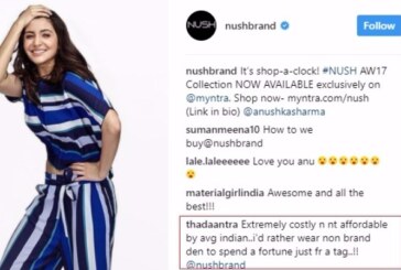 Anushka Sharma Fans React To Sky-High Prices Of Her Signature Clothing Brand ‘NUSH’