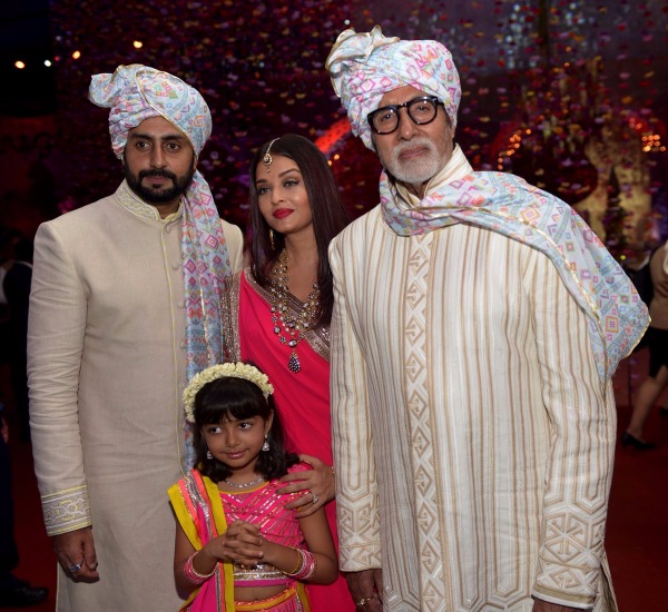 Abhishek Bachchan-Aishwarya Rai-Amitabh Bachchan at wedding