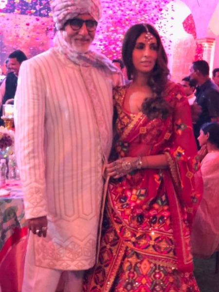 Amitabh Bachchan Shweta at the wedding