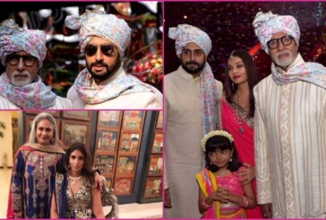 Inside PICS: The Bachchan’s Gala Time At The Wedding; Abhishek-Amitabh Twinning Outfit Is Full On Baraati Swag