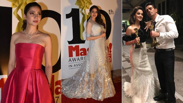 PICS: Sridevi, Mahira Khan, Saba Qamar, Mawra Hocane At Masala Awards in Dubai