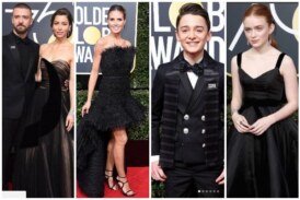 Golden Globes 2018: Seth Myers To Host & Celebs Walk The Red Carpet In Black Dress