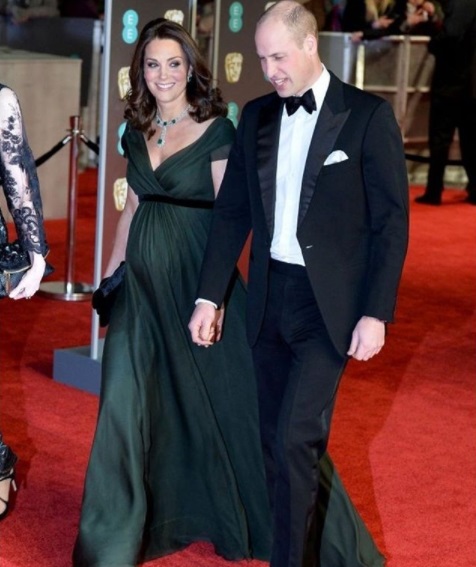 Prince William Kate Middleton BAFTA 2018