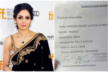 Sridevi’s Death Was Not Due To Cardiac Failure, But Drowning In Bathtub