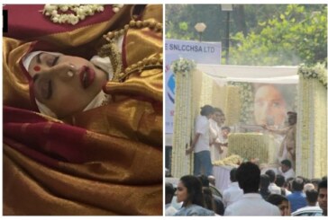 Watch: Sridevi’s Mortal Remains Wrapped In Flag, Funeral With State Honors