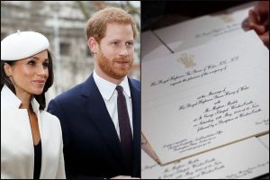 Royal Wedding Invitations Of Prince Harry Meghan Markle