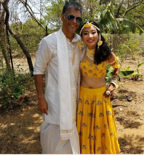 Milind Soman and Ankita Konwar