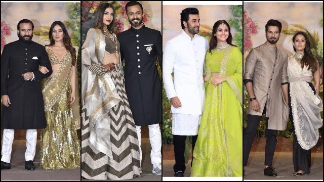 B-Town Couples Kareena-Saif, Shahid-Mira, Abhishek-Aishwarya at Sonam Kapoor, Anand Ahuja’s Wedding Reception