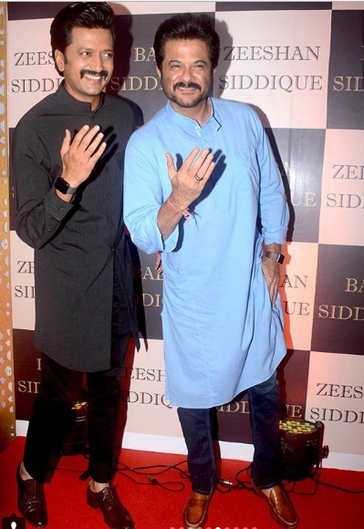 Riteish Deshmukh and Anil Kapoor at Baba Siddique’s Iftar Party