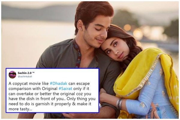 Twitterati Is Not Impressed With Dhadak Movie; Wish To See Sairat Again
