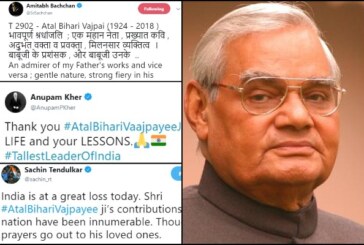 Atal Bihari Vajpayee Passes Away: Celebrity Mourns The Demise Of India’s Greatest Leader