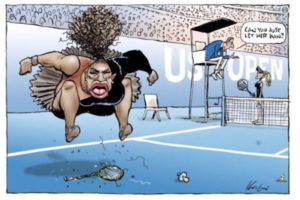Racist Cartoon Of Serena Williams