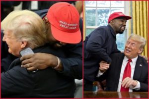 Kanye West Hugs Trump