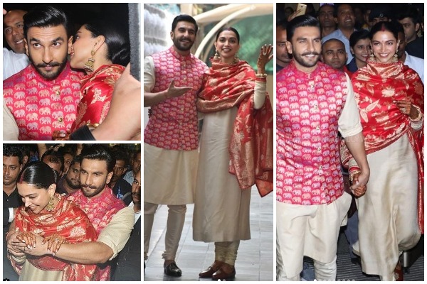 Newlywed Deepika Padukone – Ranveer Singh Are All Smiles and Happy As They Return Mumbai