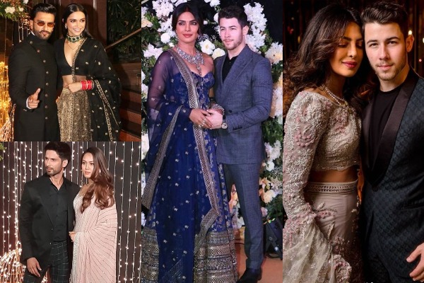 Deepika-Ranveer, Shahid-Mira, Kangana, Janhvi, Sara at Priyanka-Nick Wedding Reception