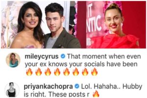 Priyanka Chopra, Nick Jonas, Ex-Miley Cyrus