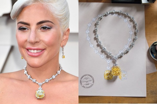 Lady Gaga Wore 128-Carat Tiffany Yellow Diamond Necklace Worth $US30 Million At Oscars